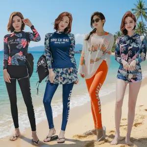 여성 래쉬가드 세트 모음전 S~2XL 비치웨어 모노키니 워터파크 여자 빅사이즈 비키니 원피스 수영복 수영장