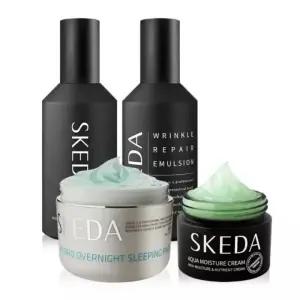 남자 미백 주름개선 기초 4종세트(스킨+로션+수분크림+오버나이트슬리핑팩)