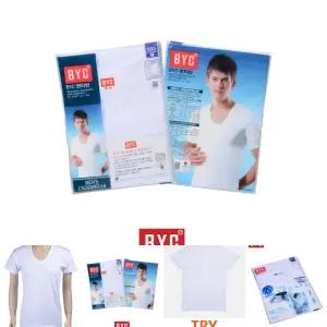 (BYC) 면100 무지 남성 반팔 런닝/속옷/언더웨어/반팔메리야스/반팔내의/속옷상의/이너반팔티/얇은소재