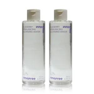 이니스프리 블루베리 리밸런싱 클렌징워터 200mlx2ea 노워시 약산성 저자극 메이크업