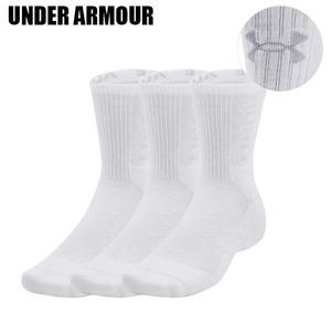 [언더아머] 3-Maker 미드크루 양말 3팩 1373084-100