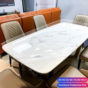 대리석 목재 데스크탑 필름 보호 접착 가구용 내열성 투명 방지 스티커 스크래치 자체 탁상