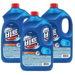 비트 딥클린 겸용 액체세제 4L x 3