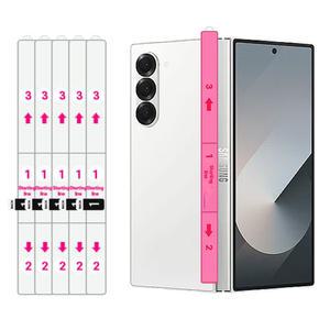 5매 갤럭시 지폴드7 F966 힌지 필름 Z 폴드7 흰지 풀커버 보호 측면 부착 자가 복원 투명 우레탄 TPU 코팅