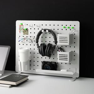 가제트 책상 타공판 페그보드 스탠드형 데스크 패그보드 철제 자석 보드 악세사리 스텐 알루미늄