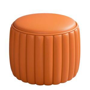 거실스툴 라운드 비비드컬러 사이드 원형 둥근 소파 보조 린넨