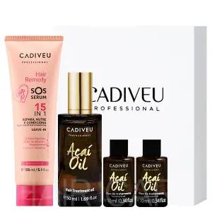 [카디뷰]기프트 세트 헤어에센스 2종 (아사이오일70ml+레미디 세럼 150ml)