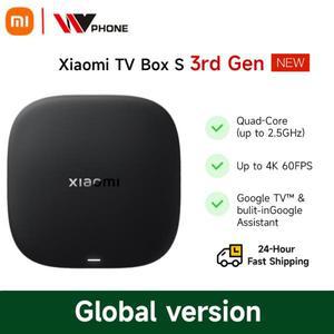 글로벌 버전 Xiaomi TV Box S 3세대 4K Ultra HD 2G 32G WiFi BT5.2 Google TV Cast Netflix 스마트 TV 박