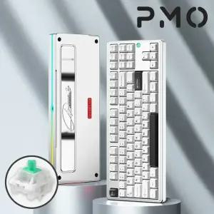 [국내정발] PMO 오로라80 실버 청죽축 풀알루미늄 키보드