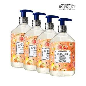 부케가르니 딥 퍼퓸 바디워시 핑크자몽향 520ml x4개
