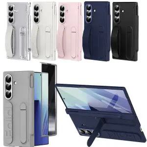 갤럭시 z폴드 7 6 5 4 3 폴더 실리콘 핑거 스트랩 스탠드 전면 풀커버 힌지 보호 슬림 하드 펜