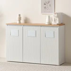 로덴 템바보드 휴지통 수납장 분리수거함 3단_착불