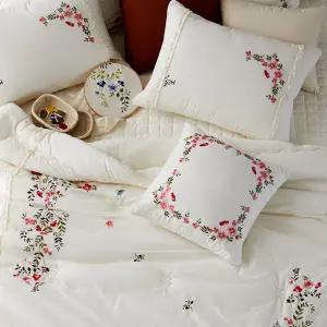 [효재] 와일드 로즈 광목차렵 침구세트 Q