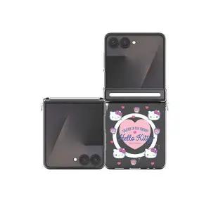 갤럭시 Z플립 5 6 7 케이스 산리오 캐릭터즈 큐티 마그네틱 힌지 맥세이프 클리어 슬림 하드 TRY