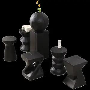 탄화 스툴 촬영용 전시 겸용 의자 빈티지 전시대 카페