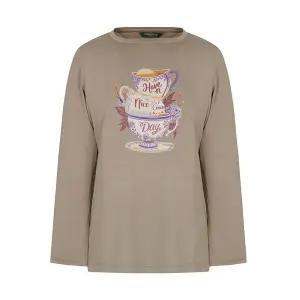 [크로커다일레이디][크로커다일레이디] 프린팅 라운드 티셔츠_CLCFTS902