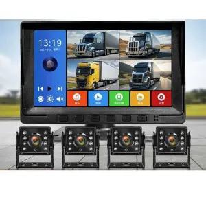 덤프트럭 후방카메라 4방향 모니터링 야간 투시경 후방카메라(7인치/720P)+4방향