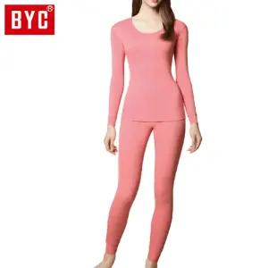 BYC 여성 내복 베이직 상하세트 Q0708 핑크피치