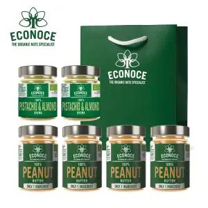 [에코노체] 유기농 100% 땅콩300g*4+피스타치오아몬드175g*2+쇼핑백1
