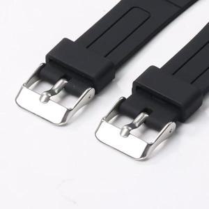 카시오 18mm 플라스틱 수지 시계 스트랩 스틸 버클 손목 밴드 A168/158/159/F91W 용 블랙 유니버설 시계줄