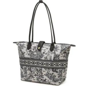 [헤지스](대구신세계)[H.Toile] 시그니처 뜨왈 와이드 쇼퍼백 HIBA5F654N3