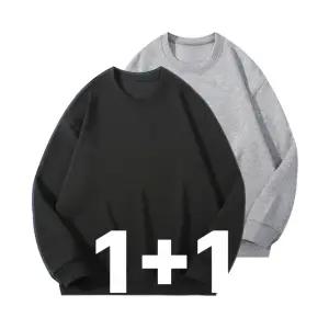 빅사이즈 남녀공용 오버핏 무지 맨투맨 긴팔 티셔츠