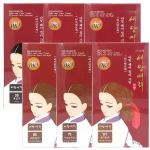 새앙머리 다빛 새치커버 크림 염색약 한방헤어컬러크림