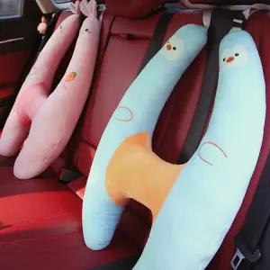 자동차 안전벨트인형 어린이 수면쿠션 인형 H타입