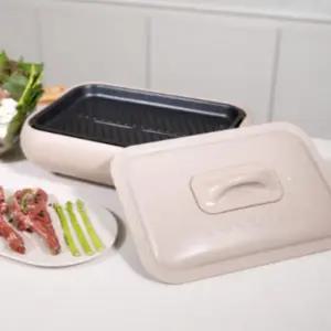 레꼴뜨 전기 그릴 고기 불판 뚜껑 분리형 명절 전 팬