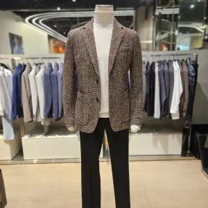 [레노마](하남점)renoma F/W 프리미엄 수입원단 캐쥬얼 보카시 패턴 브라운자켓 RPLMBJ59A