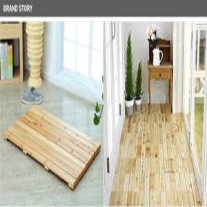 물에 잘 썩지 않는 미송  원목 베란다발판