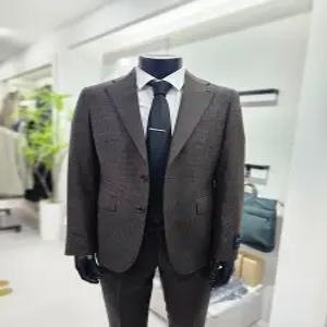 [파렌하이트][F/W]다크브라운 하운드투스 체크 클래식핏 정장F2155BRD_BP