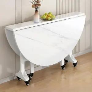 접이식 테이블 대리석 탁자 식탁 화이트 용 패턴 커피