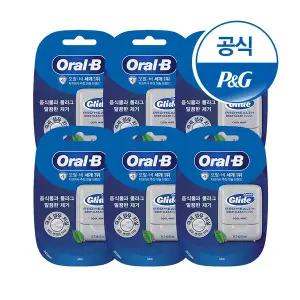 [오랄비] 치실 글라이드 딥 클린 40m 6개