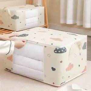 패브릭 리빙박스 이불 정리함 보관함 옷정리함박스 패브릭사각바구니 패브릭정리함
