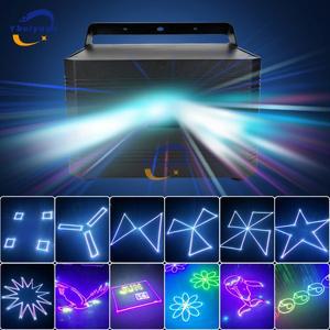 애니메이션 레이저 조명 풀  RGB 3W 5W ILDAD MX512 모바일 블루투스 앱  DJ 디스코 바  파티 웨딩 무대