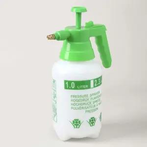 MUM 원터치 압축 분무기 1L 화이트/그린 화분분무기 고압분사기