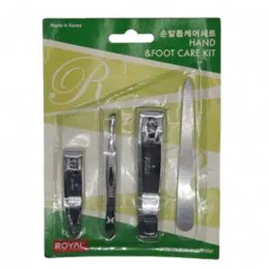 손발톱케어 세트 손톱깎이 발톱깎이 스텐레스 네일파일 야스리 족집게 쪽집게 로얄