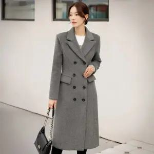 XXL까지) 파네티 더블버튼 롱 코트 겨울 하객룩 오피스룩 모임룩 격식룩 연말룩 빅사이즈