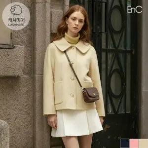 [ENC] 핸드메이드 골드버튼 스티치코트 (ENJH34T51A)
