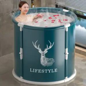 이동식 원형 접이식욕조 70x65cm 반신욕 반식욕기 이동식욕조 반신욕조 간이욕조 반신욕욕조