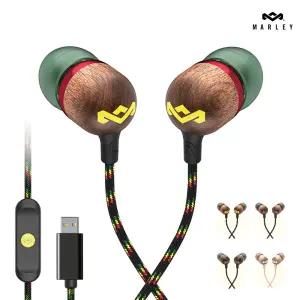 하우스오브말리 유선 이어폰 C타입 스마일 자메이카 밥말리 JE042
