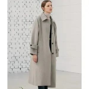 [드로우핏 우먼](타임스퀘어점패션관)소프트 캐시미어 싱글 발마칸 코트