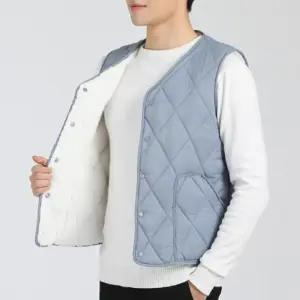 융기모 깔깔이 조끼 남자 양털 겨울 방한 따뜻한 수면 뽀글이 이너 사무실 실내 아우터