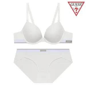 [롯데백화점]게스 [선물포장] 에어로쿨 골지밴드 브라팬티세트 OEWBRBP592WH