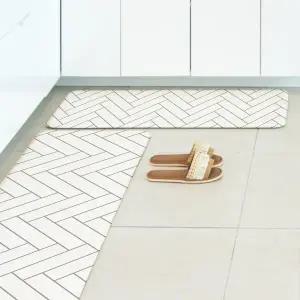 [보리보리/파크론]어반헤링본 주방매트 (특대) 210x44x1.5cm