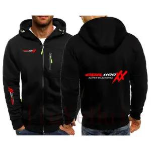 남자 후드 집업 남성 후드티 지퍼 스?셔츠 CBR 1100 슈퍼 블랙버드 XX T-S 오토바이 혼다 1100XX 운동복