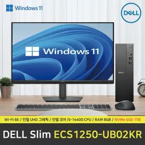 DELL Slim ECS1250-UB02KR 컴퓨터 / 윈도우11 Pro 설치 / RAM 8GB / NVMe SSD 1TB