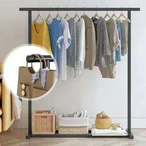 철제 스탠드 행거 깔끔한 드레스 대용량 철제 고정 행거 옷걸이 정리 옷가게 옷장 침실