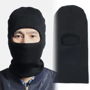 투제이 검정니트복면원홀 복면마스크도둑모자